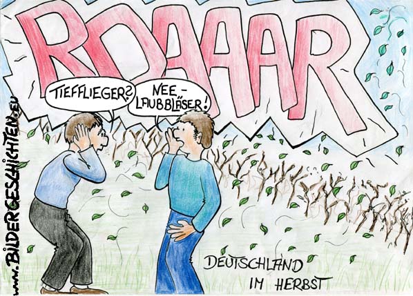 Deutschland im Herbst  - Cartoon