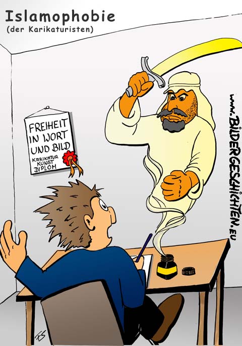 Islamophobie Karikatur