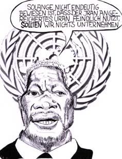 Karikatur: Kofi Annan