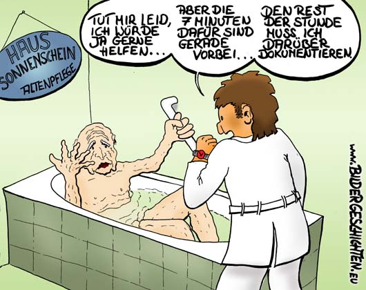 Pflegeberufe Karikatur