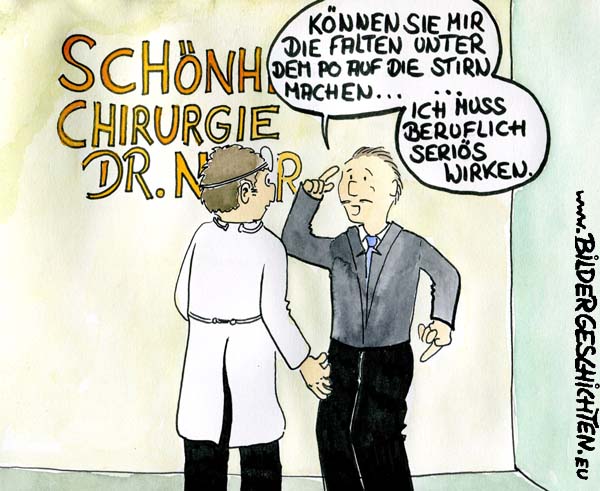 Schnheitschirurgie  - Cartoon
